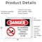 Signmission No Swimming Pool Closed Chemicals In Use Danger Sign, Vinyl Decal, 7in W x 5in L, 2PK OS-2PACK-DS-D-57-L-1627 - alternate 4